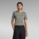 G-Star RAW® Small Center Graphic Slim Top Green