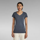 G-STAR Damen Eyben Slim V-Neck Top 2.0 - Bequemes Basic Top Mit V-Ausschnitt