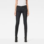 G-STAR® Lynn Mid Waist Skinny Jeans Black