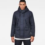 G-Star RAW® Vodan Padded Hooded Jacket Dark blue model front
