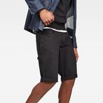 G-Star RAW® 3301 Denim Shorts Black front flat