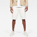 G-Star RAW® 3301 Denim Shorts White front flat