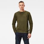 G-Star RAW® Premium Core Sweater Green model front