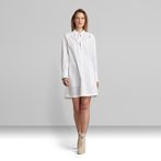 G-STAR® V-neck tunic dress l\s White