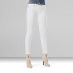 G-STAR® 3301 Mid Skinny Ripped Edge Ankle Jeans White