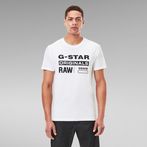 G-STAR® Raw. Graphic Slim T-Shirt White