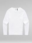 Basic Round Neck Long Sleeve T-Shirt | White | G-Star RAW® US
