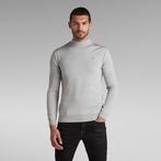 G-STAR® Premium Core Mock Turtle Knit Grey