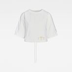 G-STAR® E woven crewneck White model front
