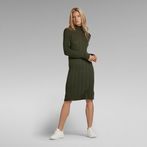 G-STAR® Rib Mock Knitted Dress Green