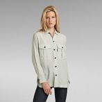 G-STAR® Officer Boyfriend Silk Shirt Grey