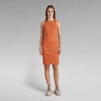 G-STAR® Engineered Rib Tank Dress Orange