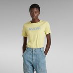 G-STAR® RAW. Slim T-Shirt Yellow