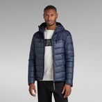 G-STAR® Attacc Quilted Hooded Jacket Dark blue