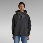 G-Star RAW® Mix Graphic Loose Hooded Sweater Grey