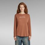 G-STAR® Lash Fem Graphic Top Brown