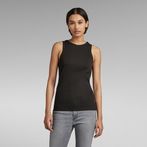 G-STAR® Engineered Rib Tanktop Black