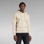 G-STAR® Logo Tape Hooded Sweater Beige