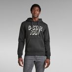 G-STAR® Retro Shadow Graphic Hooded Sweater Grey