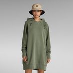 G-STAR® Gamma Sigma Loose Hooded Sweat Dress Green