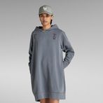 G-STAR® Gamma Sigma Loose Hooded Sweat Dress Medium blue