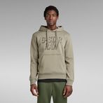 G-STAR® Retro Shadow Graphic Hooded Sweater Green