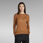 G-STAR® Core Round Neck Knit Brown