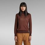 G-STAR® Core Roll Neck Knit Brown