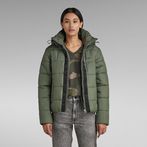 G-STAR® Meefic Hooded Quilted Jacket Green