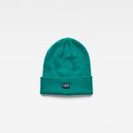 G-STAR® Effo Long Beanie Green front flat