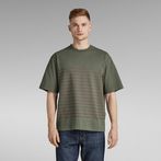 G-STAR® Text Stripe Boxy T-Shirt Green