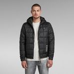 G-STAR® Meefic Square Quilted Hooded Jacket Black