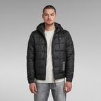 G-Star RAW® Meefic Square Quilted Hooded Jacket Black
