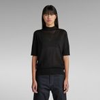 G-STAR® Core Mock Neck Knit Black