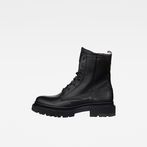 G-STAR® Kafey High Lace Leather Boots Black side view