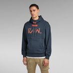 G-STAR® RAW. 7411 Loose Hooded Sweater Dark blue