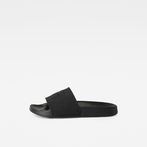 G-STAR® Cart III Perforated Logo Slides Black side view