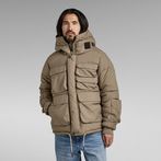 G-STAR® Field Hooded Puffer Jacket Brown