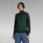 G-STAR® Core Roll Neck Knitted Sweater Green