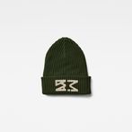 G-Star RAW® Reversible Beanie Green front flat
