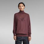 G-STAR® Core Roll Neck Knitted Sweater Purple