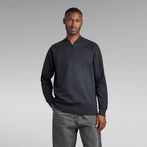 G-STAR® Lightweight Sweater Bomber Half Zip Black