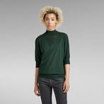 G-STAR® Core Mock Neck Knitted Sweater Green