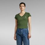 G-Star RAW® Eyben Slim V-Neck T-Shirt Green