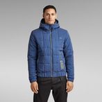 G-STAR® Meefic Squared Quilted Hooded Jacket Medium blue