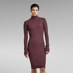 G-STAR® Rib Slim Dress Purple