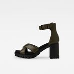 G-STAR® Kylin Leather Sandals Green side view