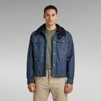 Unisex Flight Combat Sherpa Jacket | Medium blue | G-Star RAW® US