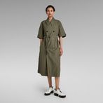 G-STAR® High Trench Dress Green