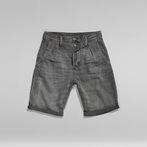 G-Star RAW® Unisex Pleated Relaxed Chino Shorts Grey